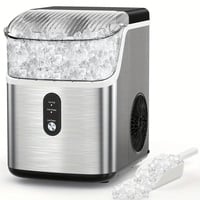 Soft Nugget Ice Maker – 34LBS/Day Countertop Pebble Ice Machine, Self-Cleaning, Portable - Thumbnail 3