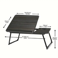 Portable Laptop Table – Adjustable Height, Foldable Desk for Home Office & Study, Space-Saving - Thumbnail 1