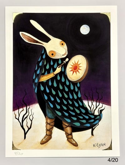 "Imbolc" by Kristen Egan Hand-Embellished, Limited Edition Print from "Land of the Low Sun"