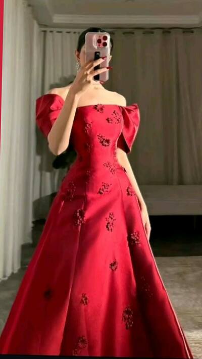 Elegant Red Prom Dress Evening Formal Gowns