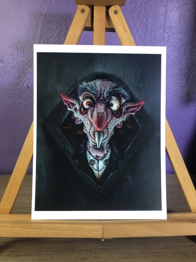 Shnozferatu Portrait 8.5x11 Art Print