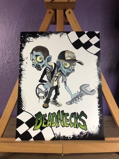 Deadnecks Racing 8.5x11 Art Print