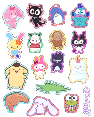Critter stickers