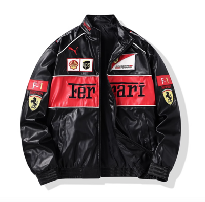 FERRARI FAUX LEATHER JACKET