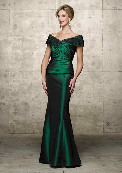 Elegant Sheath Dark Green Lace Mother of the Bride/ Groom Dresses Evening Prom Formal Gowns
