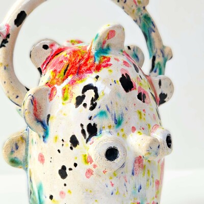 Ceramic Art "Oscar Cosmic Nebula" by Naosourita