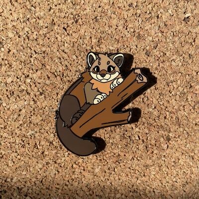 Pine Marten Enamel Pin