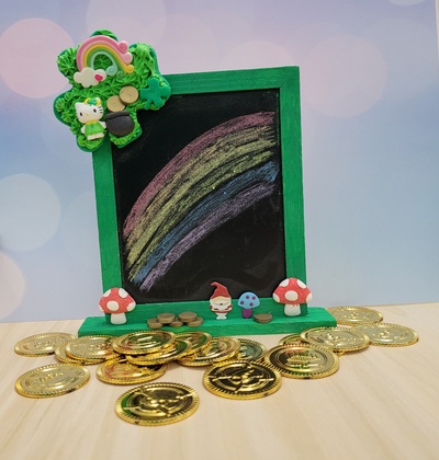 St Patrick's Day chalkboard