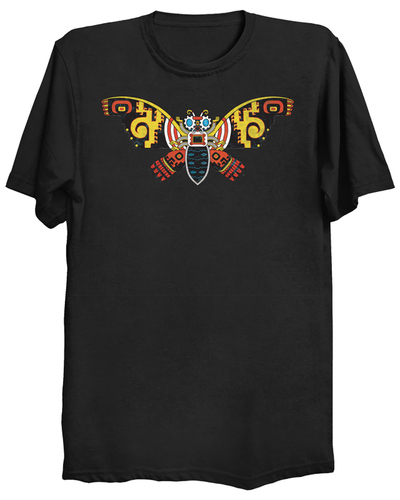 MothrAzteca Black T-Shirt