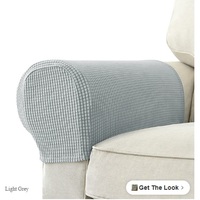 2 Pcs Stretch Armrest Covers – Spandex Jacquard Protector for Chairs, Sofa, Recliner - Thumbnail 4