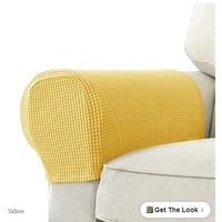 2 Pcs Stretch Armrest Covers – Spandex Jacquard Protector for Chairs, Sofa, Recliner - Thumbnail 6