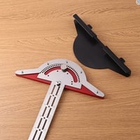 Woodworker Edge Rule Stainless Steel Square Edge Ruler – Multifunctional Measuring, Angle & Line Drawing Tool with Wall Mounted Storage - Thumbnail 2