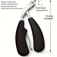 1Pc Professional Nail Clippers G31 – Heavy-Duty Toenail Trimmer with Anti-Splatter - Thumbnail 1