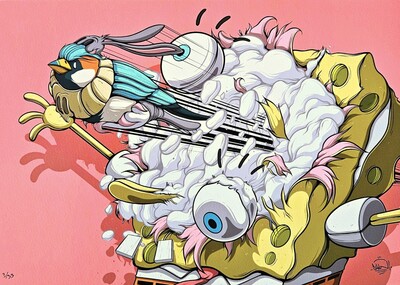 A3 Print by Dhani Barragan "SURVIVOR BIRD I"