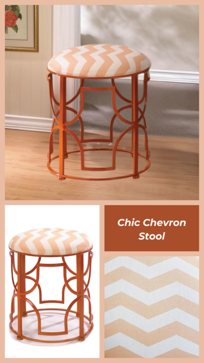 Chic Chevron Stool