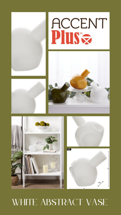 White Abstract Vase