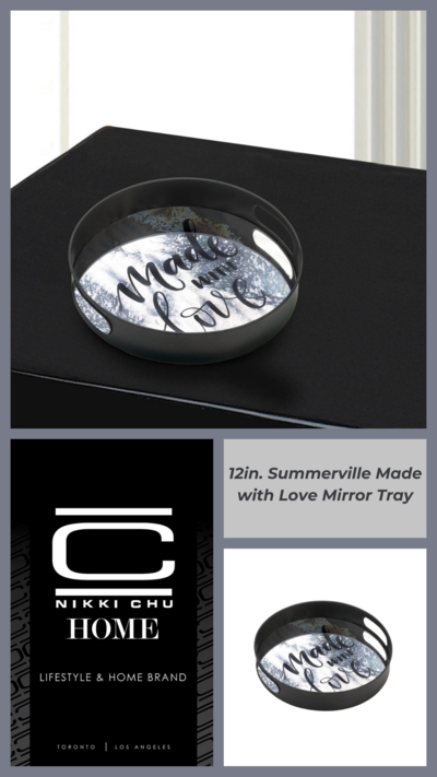 12in. Summerville Made with Love Mirror Tray