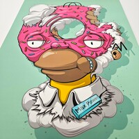 A3 Varnish Print by Dhani Barragan "MAX DONUT POWER"  - Thumbnail 2