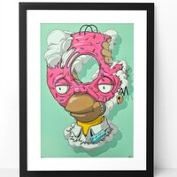 A3 Varnish Print by Dhani Barragan "MAX DONUT POWER"  - Thumbnail 4