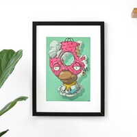 A3 Varnish Print by Dhani Barragan "MAX DONUT POWER"  - Thumbnail 5