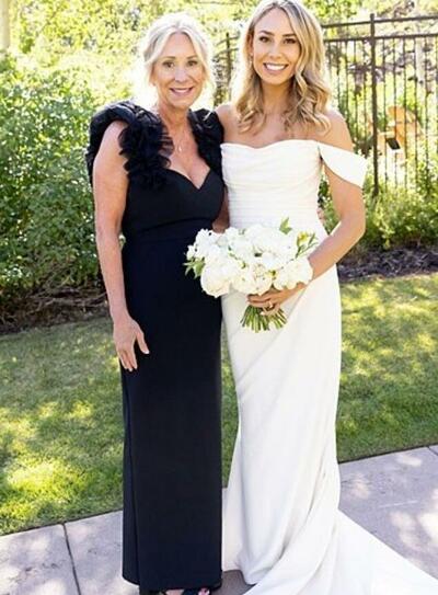 Elegant Navy Blue Sheath Mother of the Bride/Groom Dress Evening Formal Prom Dress