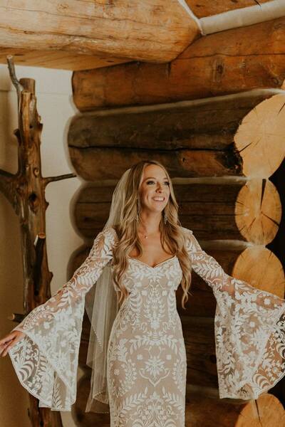 Sexy Mermaid Boho Lace Wedding Dress Bridal Dress Bridal Gown