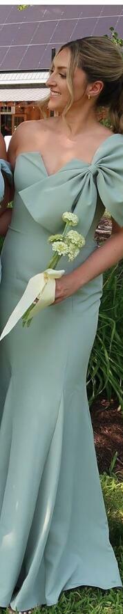 Elegant Sheath Bow Mother of the Bride/Groom Dress Evening Formal Prom Dress