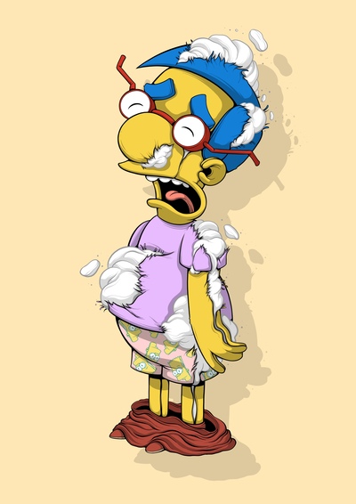 A3 Print by Dhani Barragan “Milhouse Deconstructed”