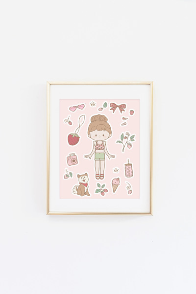 Strawberry Cutie Summer Print