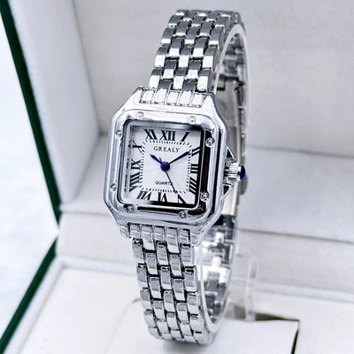 Waterproof Women's Square Watch | Stylish Alloy Band | Stainless Steel Clasp | Multiple Colors