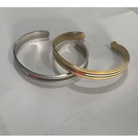 Stainless Steel Bracelet | Middle Eastern Ornament | Fashion Jewelry | Gold & Steel Color - Thumbnail 3