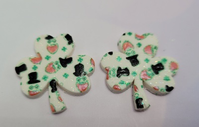 Shamrock earrings large A