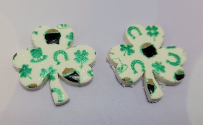 Shamrock earrings large B