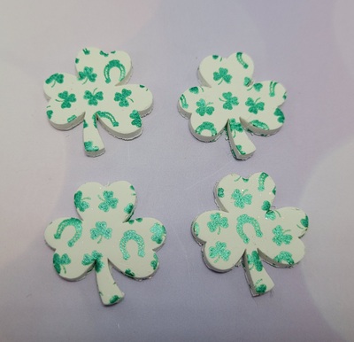 Shamrock earrings large C