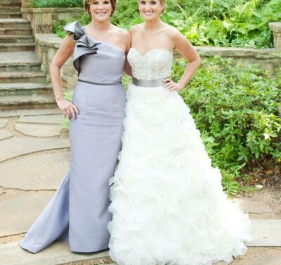 Elegant Blue Sheath Mother of the Bride/Groom Dress Evening Formal Prom Dress