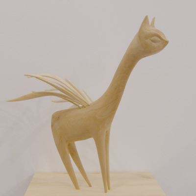 Wooden creatures "long neck rising" by tach pollard - Thumbnail 5