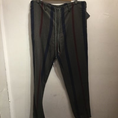 Y's for men striped wool easy pants - Thumbnail 1