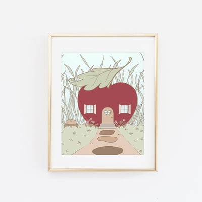 Cutie bitty berry patch house 2 print - Thumbnail 1