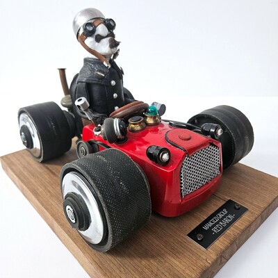 Art sculpture by gianluigi punzo "racing soul in metal" by gianluigi punzo - Thumbnail 3