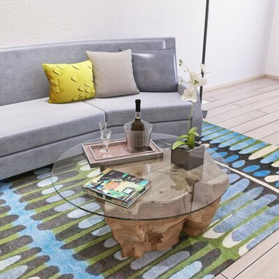 36" Round Tempered Glass Table Top | 1/4" Thick Flat Polished Edge | Clear Replacement Glass