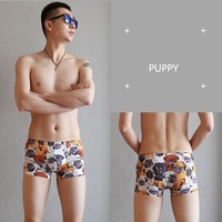 Wholesale 7PK multi-colors Men's sexy underwear mid-rise pouch boxer briefs nylon underpants 3035PJ - Thumbnail 1