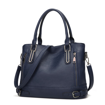 Women's Handbag Large Leather Shoulder Bag Blue