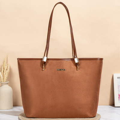 Women Vegan Leather Top Handle Shoulder Purses and Handbags Brown