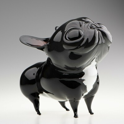 Art creature by katyushka art "friendchie black dog"  - Thumbnail 4