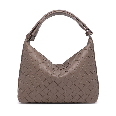 New Woven Sheepskin Lunch Bag Armpit Bag Grey