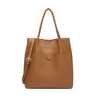 Women Top Handle Satchel Shoulder Purse Bucket Handbag Brown