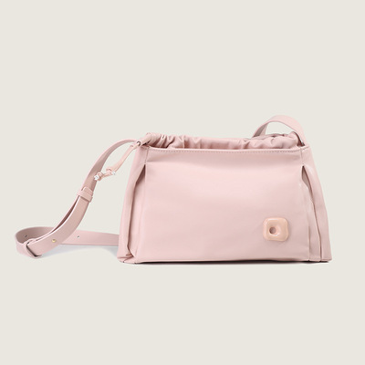 Ladies' Pleated Cloud Bag Small Classy Crossbody Purse Pink
