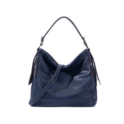 Women Satchel Purses and Handbags Vegan Leather Top Handle Shoulder Crossbody Bag Blue