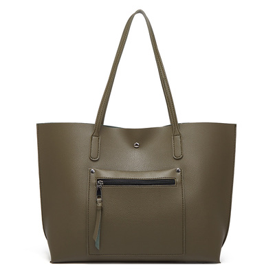 Ladies Leather Tote Shoulder Bag Handbag Purse Messenger Hobo Bag Green