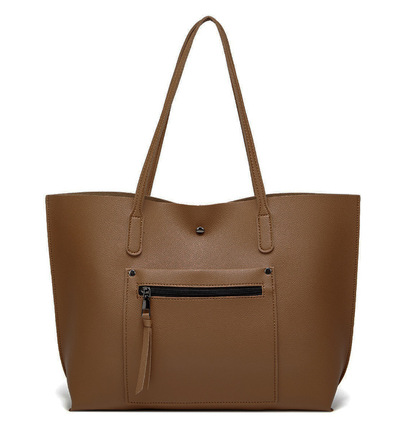 Ladies Leather Tote Shoulder Bag Handbag Purse Messenger Hobo Bag Brown